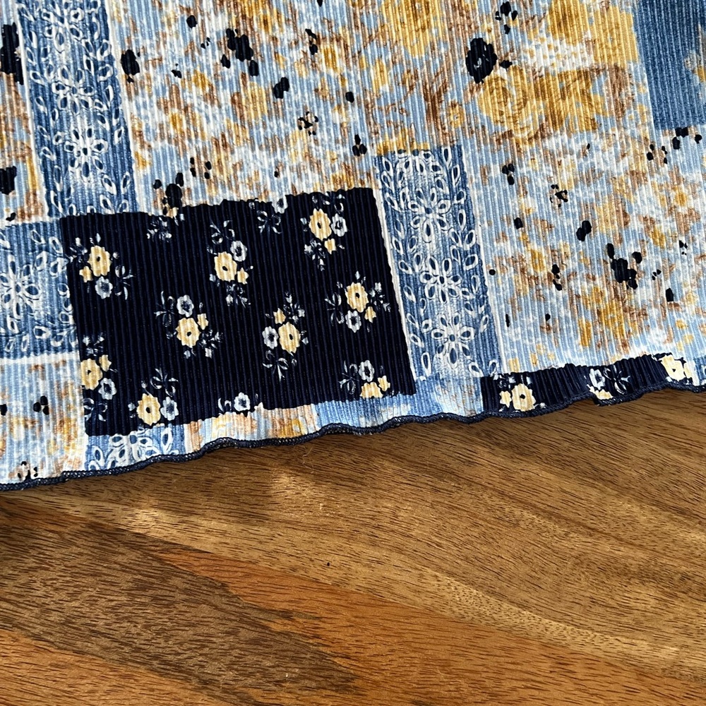 Patchwork Floral Long Sleeve Top - image 3